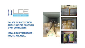 COUSSIN MATELAS DE CALAGE Coussins de calage (pour transport en camion, container, avion, train, caisse...)