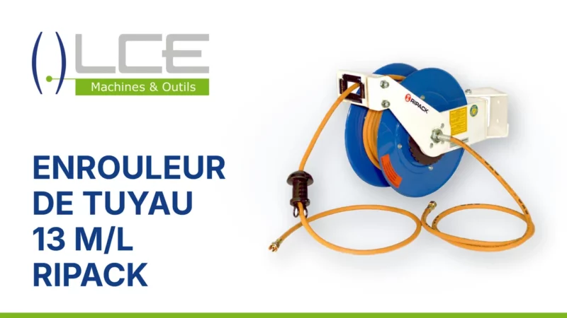 Enrouleur RIPACK 13m/l de tuyau de gaz pour pistolet de réctraction