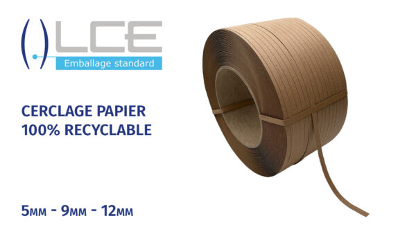 Cerclage et feuillard papier, emballage industriel