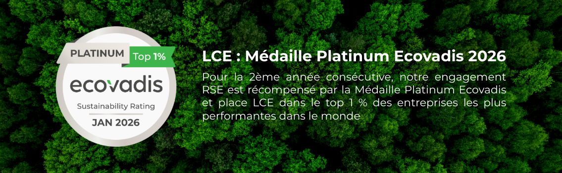 LCE ECOVADIS PLATINUM 2026